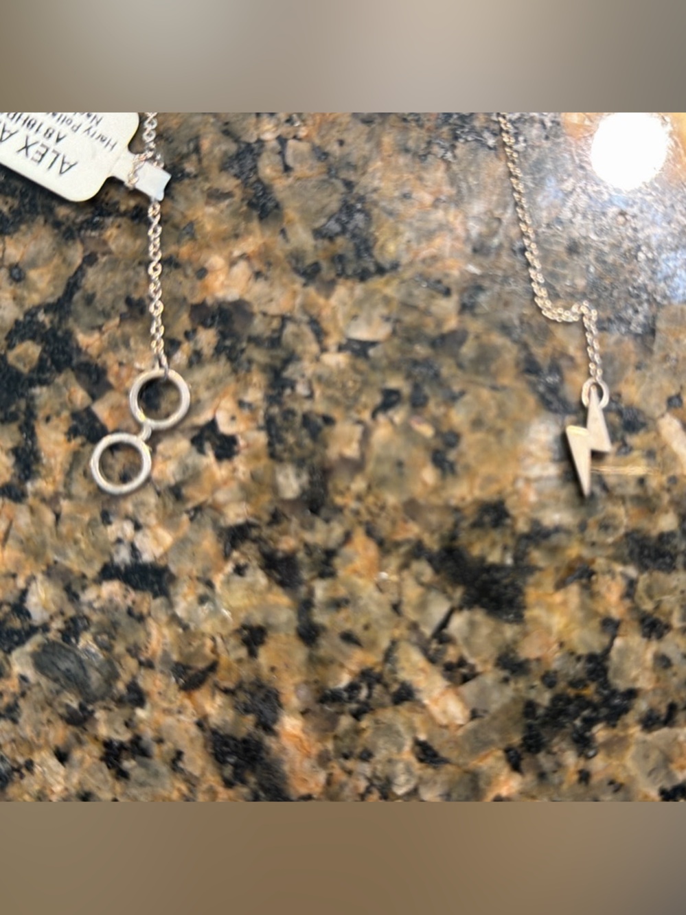Alex and Ani Harry Potter Glasses Lariat Sterling Silver 24 inch Necklace